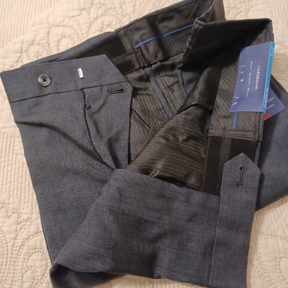 Croft & Barrow men's slacks - classic fit, flat front, size 36x32 - Picture 3 of 10